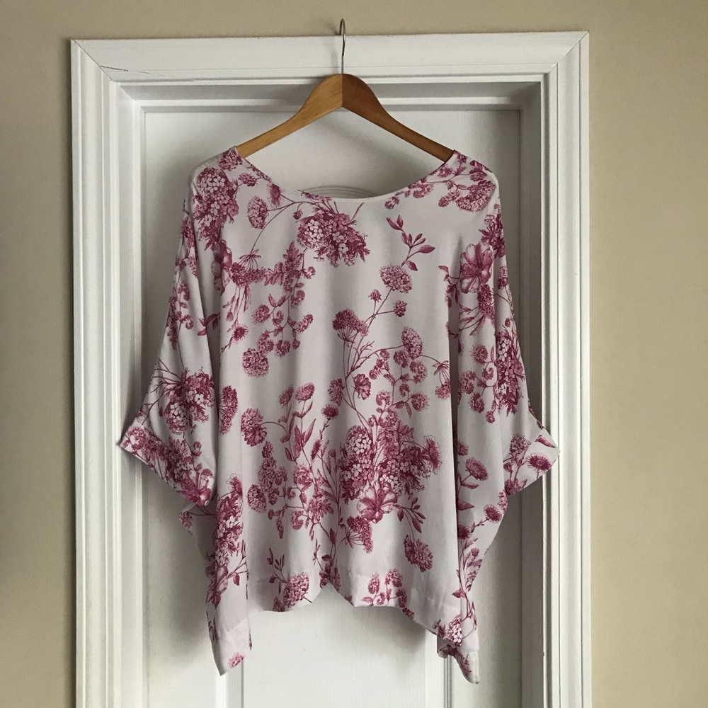 ASOS dolman sleeve floral blouse, 14/16